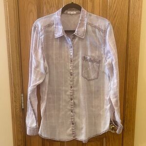 Maurices Faded Dusty Pink Casual Button Down Shirt - PLEASE READ